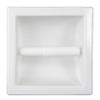 Handmade Custom T/P USA Made T/P Recessed Ceramic Bathroom Toilet Paper Holder USA Made, Easy to Install, Easy to Clean, Sanitary, Will not Rust or Black Mold T/P view 2