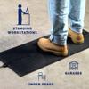 Cozy Products Super Foot Warmer, Portable Heated Rubber Mat, Ideal Space Heater for Home, Office, Garage, and Car, 135 Watts, Black, 36.5" x 16" x 0.25" view 4