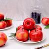 Gresorth 6pcs Lifelike Artificial Red Apple Decoration Faux Fake Apples Ornament Realistic Fruit Model for Home House Kitchen Cabinet view 4