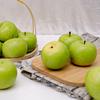 Gresorth 6pcs Lifelike Artificial Green Apple Faux Fake Apples Fruit Home House Kitchen Cabinet Decoration view 3