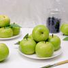 Gresorth 6pcs Lifelike Artificial Green Apple Faux Fake Apples Fruit Home House Kitchen Cabinet Decoration view 4