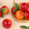 Gresorth 6pcs Artificial Peach Decoration Fake Nectarine Fruit Display Faux Lifelike Fruits Ornament Home Party Kitchen Christmas view 3