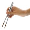 Kikkerland Collapsible Travel Chopsticks,Silver view 1