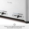 Breville BTA840XL Die-Cast Smart Toaster, 4 Slice, Brushed Stainless Steel view 3