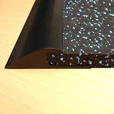 American Floor Mats Rubber Flooring Beveled Edge Ramps (12 Linear Feet, Low Profile) | Reducer Strip