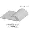 American Floor Mats Rubber Flooring Beveled Edge Ramps (12 Linear Feet, Low Profile) | Reducer Strip view 4