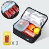 MIER Small Lunch Bag for Kids & Adults Compact Insulated Lunch Box Portable Thermal Mini Cooler for Work School Travel, Black view 2
