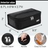 MIER Small Lunch Bag for Kids & Adults Compact Insulated Lunch Box Portable Thermal Mini Cooler for Work School Travel, Black view 3