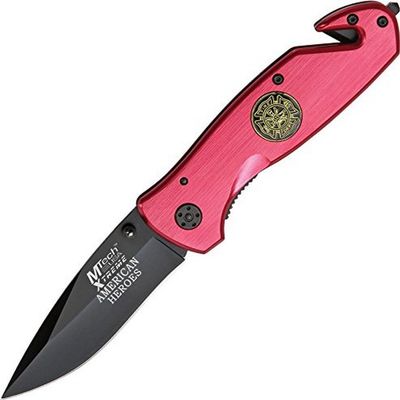 MTECH USA XTREME MX-8017F TACTICAL FOLDING KNIFE 4.5" CLOSED, Red