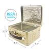 AQUARIUS Smithsonian Dinosaurs Large Fun Box - Sturdy Tin Storage Box with Plastic Handle & Embossed Front Cover - Officially Licensed Merchandise & Collectible Gift view 2