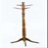 Cherry Finish Coat & Hat Rack Adjustable Height & Twist Top Style view 1