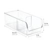 iDesign Linus Spice Packet Organizer Bin for Kitchen Pantry, Cabinet, Countertops - Clear Large view 2