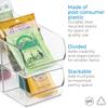 iDesign Linus Spice Packet Organizer Bin for Kitchen Pantry, Cabinet, Countertops - Clear Large view 4