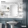 Kohler 3073-NA Archer 20" W x 31" H Aluminum Single-Door Bathroom Medicine Cabinet with Mirror, Recessed or Surface Mount Bathroom Wall Cabinet, Beveled Edges view 4