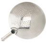Winco Stainless Steel Round Skimmer, 12-Inch, Medium view 4