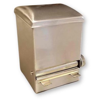 TableCraft 236 Toothpick Dispenser, Stainless Steel, Top-Loading Design, Holds Unwrapped Toothpicks, Compact 4.75" Size, Silver Finish