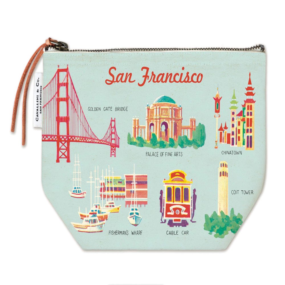 CAVALLINI & CO. Vintage Pouch San Francisco