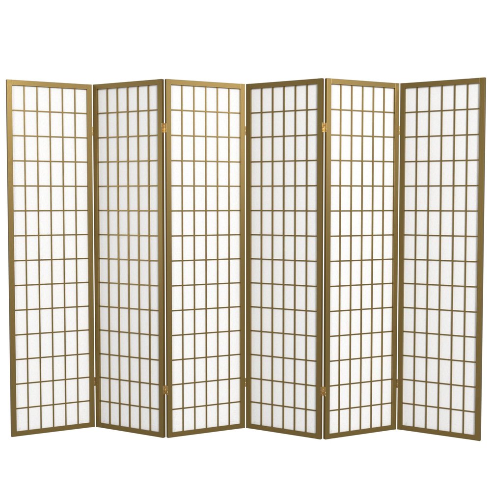 Red Lantern 6 ft. Tall Window Pane - Special Edition - Gold - 6 Panels