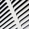 HVAC Premium 12'' x 10'' [Duct Opening] Flat Stamped Steel Return Air Grille - Sidewall and Ceiling - HVAC Vent Duct Cover - White [Outer Dimensions: 13.75''w X 11.75''h] view 2