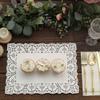 Elegant White Placemat Doilies (Pack of 8) - 9.75" x 14.25" - Premium Paper Table Decorations - Perfect for Parties, Home, & Events view 2