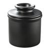 Butter Bell - The Original Butter Bell Crock by L. Tremain, a Countertop French Ceramic Butter Dish Keeper for Spreadable Butter, French Ceramic Butter Dish Keeper, Specialty (Matte Black) view 1