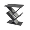 Adesso Zig-Zag Accent Table - Table Bookshelf - Storage Side Table. Home Furnishings and Decor , Black view 1