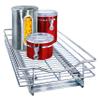 LYNK PROFESSIONAL Pull Out Cabinet Organizer, 11" x 18" Slide Out Drawers for Kitchen Cabinets - Sliding Pull-Out Pantry Shelves  Home Shelf Organizers - Lifetime Ltd. Warranty, Chrome view 1