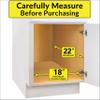 LYNK PROFESSIONAL Pull Out Cabinet Organizer, 17" x 21" Slide Out Drawers for Kitchen Cabinets - Sliding Pull-Out Pantry Shelves  Home Shelf Organizers - Lifetime Ltd. Warranty, Chrome view 4