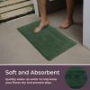 Bathroom Rugs - 2-Piece Cotton Bathroom Mat Set - Machine Washable Bath Mats for Bathroom, Kitchen, or Laundry Room by Lavish Home (Green) view 4