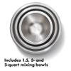 OXO Good Grips 3-Piece Stainless-Steel Mixing Bowl Set view 2