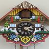 River City Clocks Musical Multi-Colored Quartz Cuckoo Clock - 8 Inches Tall - Model # M8-08PQ view 3