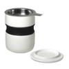 FORLIFE Curve Asian Style Tea Cup with Infuser and Lid 12 ounces, White view 2