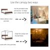 Bed Canopy, Canopy Bed Curtains Bed Drapes for Full Queen King Size Bed Mosquito Net Bed Canopy Curtains for Patio Indoor Outdoor Gothic Room Decor Screen Netting Canopy Curtains Blcak view 3