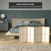 2 ft. Short Desktop Double Cross Shoji Screen - Natural - 4 Panels view 3