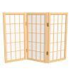 2 ft. Short Desktop Window Pane Shoji Screen - Natural - 3 Panels view 1