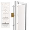 2 ft. Short Desktop Window Pane Shoji Screen - White - 5 Panels view 4
