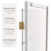 4 ft. Short Window Pane Shoji Screen - White - 3 Panels view 4