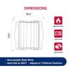 HIC Kitchen Roasting Adjustable Baking Rack, Chrome-Plated Steel, Adjusts to 7 Different Positions, 11.5 x 10.5 x 0.5-Inches view 4