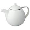 FORLIFE Curve Teapot with Infuser, 45-Ounce, White view 1