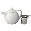 FORLIFE Curve Teapot with Infuser, 45-Ounce, White view 2