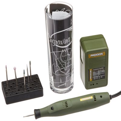 Proxxon 38635 Complete Glass Engraving Set