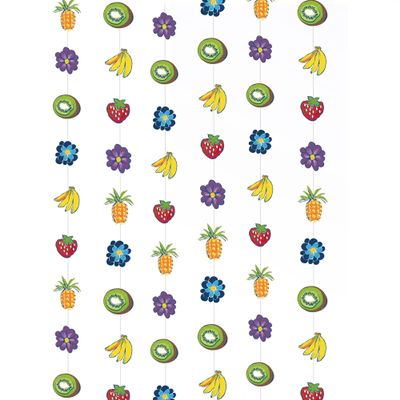 Cabana Rio Multicolor Paper String Cutouts - 7' (Pack of 6) - Premium Fiesta Party Decorations for Festive Celebrations, Tropical & Beach-Themed Ambiance