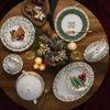 Noritake Holly & Berry Gold Place Setting, Large, 5-Piece view 4
