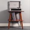 Crosley Manchester Record Player Stand, Media Console with Vinyl Storage, Modern Home Organizer, Paprika view 3