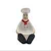 ACK Fat Bistro Chef Ceramic Hand Painted Sponge Holder for Kitchen Sink, Kitchen Dcor, Scouring Pad, Scrub Holder view 1