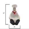 ACK Fat Bistro Chef Ceramic Hand Painted Sponge Holder for Kitchen Sink, Kitchen Dcor, Scouring Pad, Scrub Holder view 2
