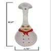 ACK Plump Bistro White Chef Hand Painted Ceramic Spoon Rest,Cooking Spoon Holder for Kitchen Counter, Utensil Rest for Spoon, Ladle, Spatula, Kitchen Dcor view 3