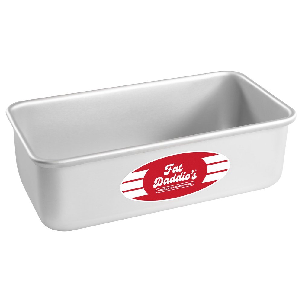 Fat Daddio's BP-5642 Anodized Aluminum Bread Loaf Pan, 7.75 x 3.75 x 2.5 inch