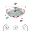 Fat Daddio's PIE-12 Anodized Aluminum Pie Pan, 12 x 1.5 Inch view 2