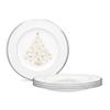 Noritake Palace Christmas Platinum Holiday Accent Plates, Set of 4, White, 2" view 1